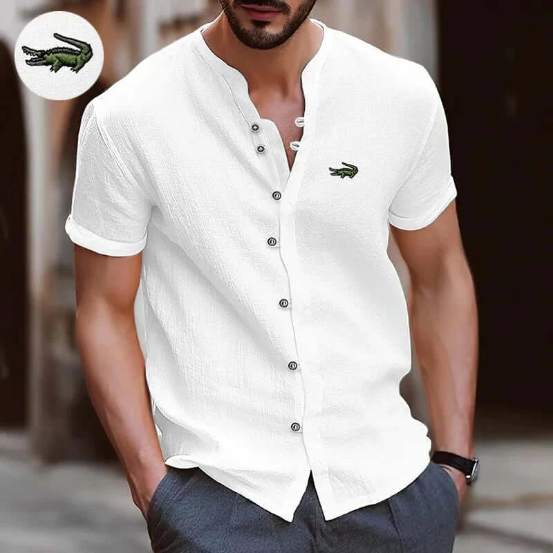 High Quality Men's Spring/Summer New Short Sleeve Cotton Linen Shirts Business Casual Loose Fitting T-shirt Shirts Top S-2XLHigh Quality Men's Spring/Summer New Short Sleeve Cotton Linen Shirts Business Casual Loose Fitting T-shirt Shirts Top S-2XL$13.47H