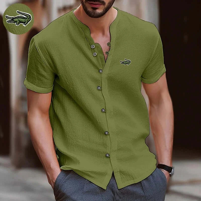 High Quality Men's Spring/Summer New Short Sleeve Cotton Linen Shirts Business Casual Loose Fitting T-shirt Shirts Top S-2XLHigh Quality Men's Spring/Summer New Short Sleeve Cotton Linen Shirts Business Casual Loose Fitting T-shirt Shirts Top S-2XL$13.47H