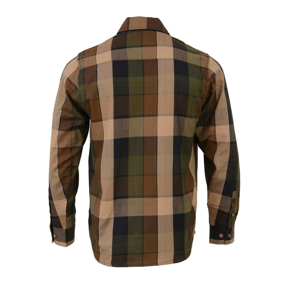 Milwaukee Leather MNG11667 Men's Brown and Beighe Long Sleeve Cotton FMy Store LEATHER STYLE  MEN Beighe Long Sleeve Cotton Flannel ShirtMilwaukee Leather MNG11667 Men's Brown and Beighe Long Sleeve Cotton Flannel Shirt


Features


COMFORT: This Flannel Shirt Is Made Using 100% Cotton Woven Flannel O
