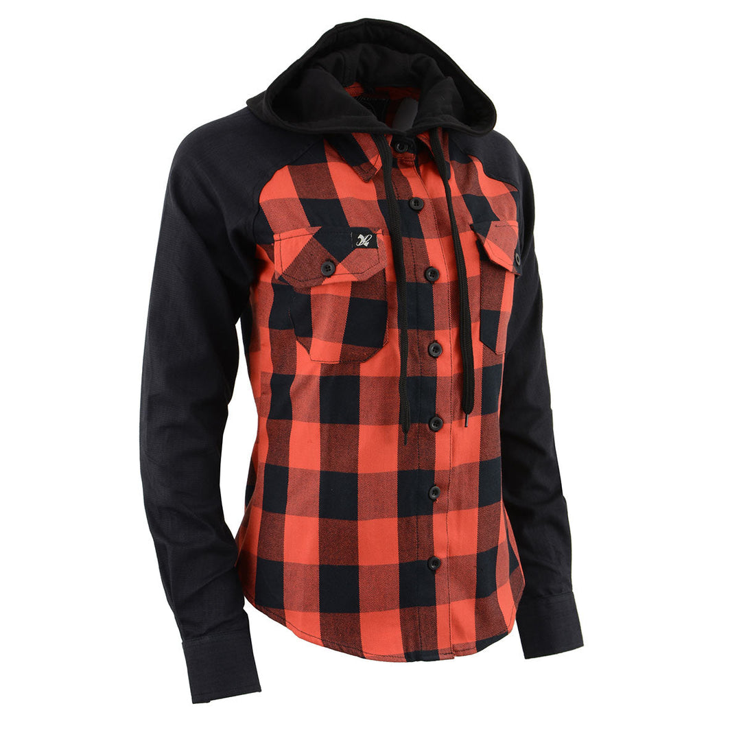 Milwaukee Leather MNG21602 Women's Casual Black and Red Long Sleeve CoMy Store LEATHER STYLE  MEN Red Long Sleeve Cotton Flannel ShirtMilwaukee Leather MNG21602 Women's Casual Black and Red Long Sleeve Cotton Flannel Shirt with Hoodie


Features


COMFORT: This Flannel Shirt Is Made Using 100% Cott