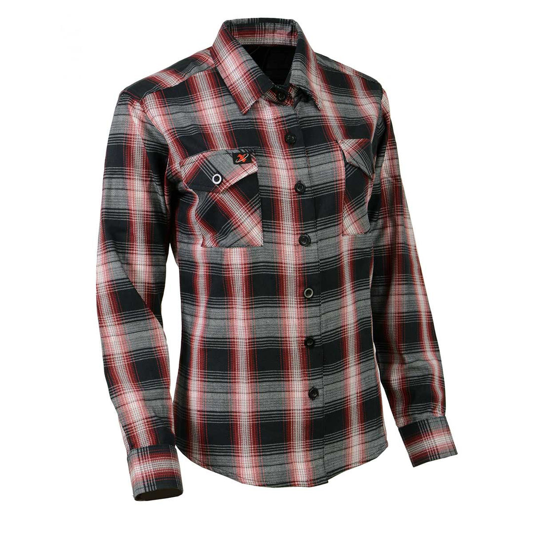 Milwaukee Leather MNG21613 Women's Black and Red with White Long SleevMy Store LEATHER STYLE  MEN White Long Sleeve Cotton Flannel ShirtMilwaukee Leather MNG21613 Women's Black and Red with White Long Sleeve Cotton Flannel Shirt


Features


COMFORT: This Women's Flannel Shirt Is Made Using 100% Cott